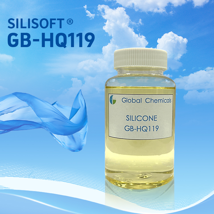 고농도 수소성 실리콘 SILISOFT GB-HQ119 목화 및 T/C 직물 인쇄 직물의 손잡이 완공용