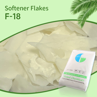 비이온/약한 양이온 연화 플레이크 SOULBIO F-18은 면 및 T/C에 대한 우수한 친수성 및 정전기 방지 특성을 가지며 황변이 적습니다.