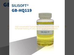 고농도 수소성 실리콘 SILISOFT GB-HQ119 목화 및 T/C 직물 인쇄 직물의 손잡이 완공용