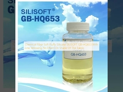 화학 섬유 부드러운 푹신한 실리콘 SILISOFT GB-HQ653 낮은 노란색으로 직물의 그림자에 영향을 미치지 않습니다