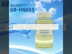 화학 섬유 부드럽고 푹신한 실리콘 SILISOFT GB-HQ653, 낮은 황변 및 직물 색상에 영향 없음